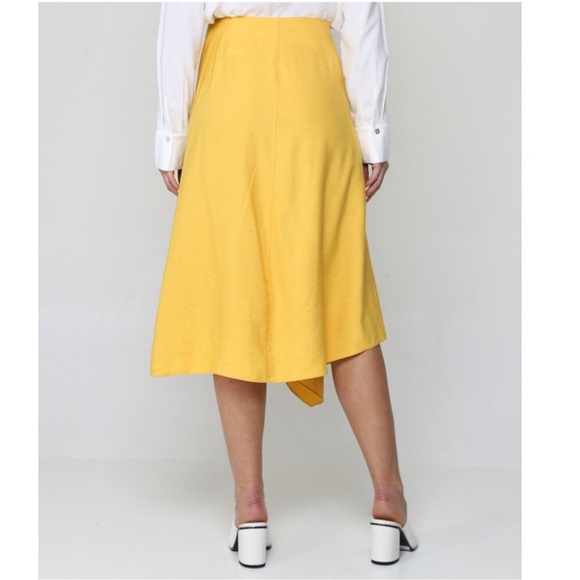 Vince Asymmetrical Yellow Skirt - Picture 3 of 7